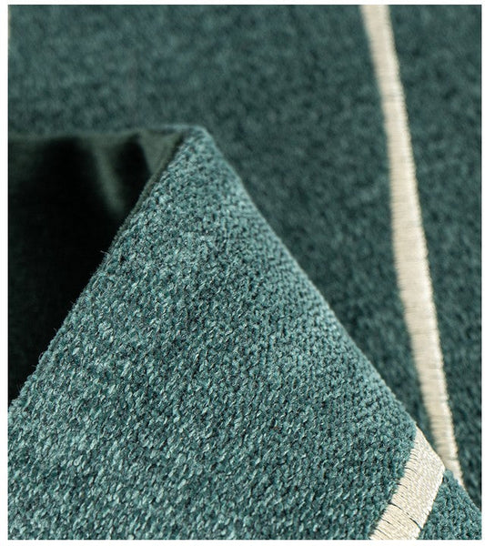 Abstract Green Decorative Throw Pillows, Geometric Square Modern Throw Pillows for Couch, Large Contemporary Throw Pillow for Interior Design-ArtWorkCrafts.com