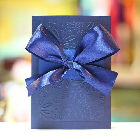 Bowknot Greeting Cards, Beautiful Valentine's Day Greeting Card, Creative Birthday Greeting Card, Original Handmade Wedding Greeting Card, Unique Anniversary Greeting Card to Lovers-ArtWorkCrafts.com