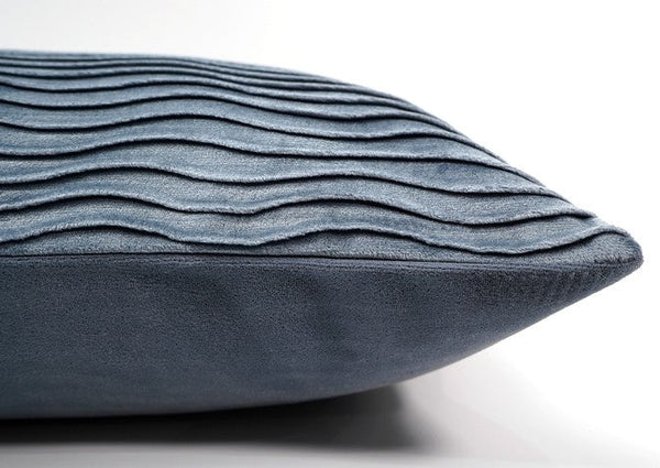 Abstract Blue Decorative Throw Pillows, Large Simple Throw Pillow for Interior Design, Geomeric Contemporary Square Modern Throw Pillows for Couch-ArtWorkCrafts.com