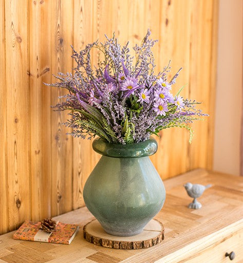 Myosotis Lovegrass, Daisy, Salvia, Beautiful Spring Flower Arrangement for Living Room, Ctreative Modern Artificial Floral for Home Decoration-ArtWorkCrafts.com