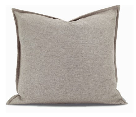 Large Square Modern Throw Pillows for Couch, Large Brown Throw Pillow for Interior Design, Contemporary Modern Sofa Pillows, Simple Decorative Throw Pillows-ArtWorkCrafts.com