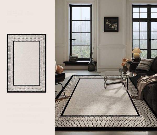 Large Modern Rugs for Living Room, Dining Room Geometric Area Rugs, Contemporary Modern Rugs for Office, Bedroom Modern Rug-ArtWorkCrafts.com