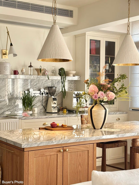 Large Contemporary Vases on Dining Table, Handmade Modern Flower Vase, Centerpiece Ceramic Bouquet Vases, Porcelain Vases for Modern Home Decor-ArtWorkCrafts.com