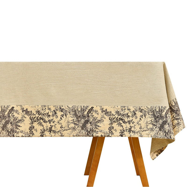 Cotton and Linen Rectangle Table Covers for Dining Room Table, Modern Tablecloth for Kitchen, Square Tablecloth for Coffee Table-ArtWorkCrafts.com