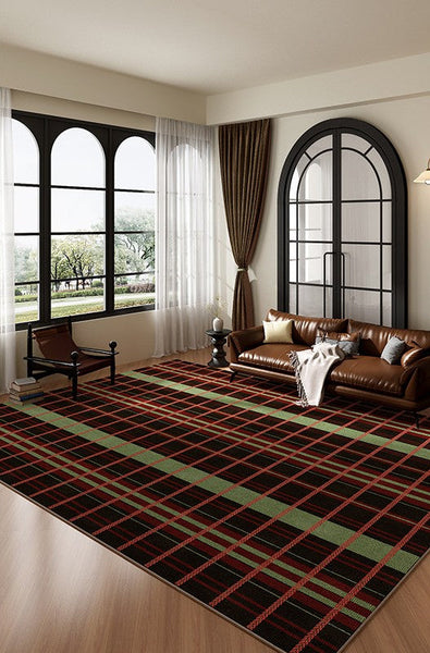 Mid Century Modern Rugs, Contemporary Modern Rugs for Living Room, Colorful Absract Rugs for Bedroom, Minimalist Geometric Rugs for Living Room-ArtWorkCrafts.com