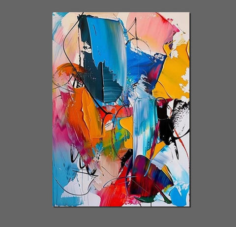 Acrylic Painting for Living Room, Hand Painted Acrylic Painting, Extra Large Wall Art Painting, Modern Contemporary Abstract Artwork, Buy Paintings Online-ArtWorkCrafts.com