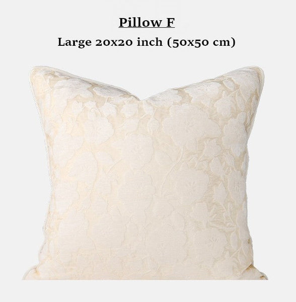 Decorative Pillow Arrangement Ideas, Modern Decorative Cushion Covers, Decorative Throw Pillows for Bed, Living Room Decorative Pillows, Large Decorative Pillows for Interior Design-ArtWorkCrafts.com