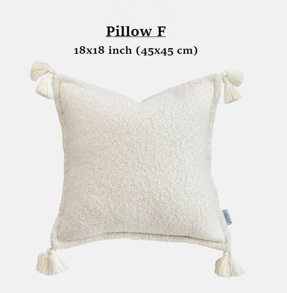 Unique Decorative Pillow Arrangement Ideas for Couch, Modern Decorative Cushion Covers, Decorative Pillows for Living Room, Large Decorative Pillows for Interior Design-ArtWorkCrafts.com