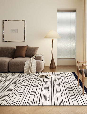 Simple Modern Rugs for Dining Room, Bedroom Modern Rugs, Living Room Contemporary Modern Rugs, Large Abstract Geometric Modern Rugs-ArtWorkCrafts.com