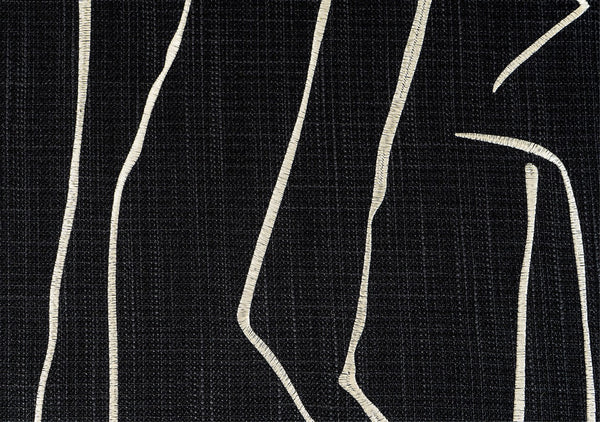 Geometric Square Modern Throw Pillows for Couch, Abstract Black Decorative Throw Pillows, Large Contemporary Throw Pillow for Interior Design-ArtWorkCrafts.com