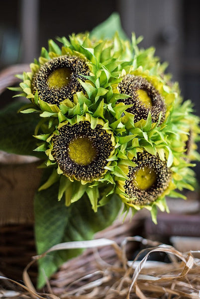 Unique Flower Arrangement for Home Decoration, A Bunch of Sunflowers, Bedroom Flower Arrangement Ideas, Beautiful Artificial Flowers for Living Room-ArtWorkCrafts.com