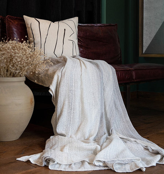 Geometric Square Modern Throw Pillows for Couch, Beige Decorative Throw Pillows, Large Contemporary Throw Pillow for Interior Design-ArtWorkCrafts.com