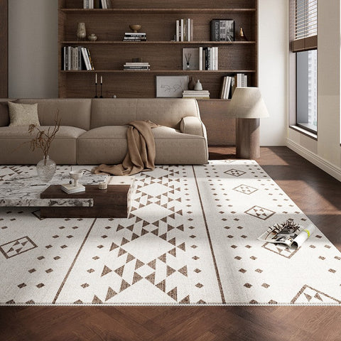 Contemporary Geometric Carpets, Contemporary Modern Rugs, Abstract Modern Rugs for Living Room, Extra Large Modern Rugs under Dining Room Table-ArtWorkCrafts.com