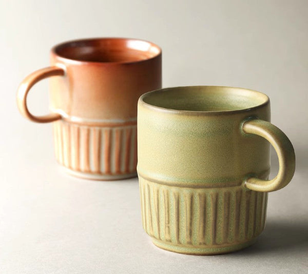 Handmade Ceramic Coffee Mug, Large Capacity Coffee Cup, Large Pottery Coffee Cup, Large Tea Cup-ArtWorkCrafts.com