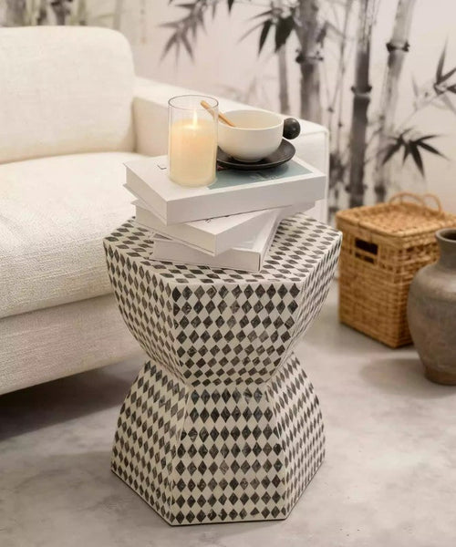 Modern Side Table, Bedside Small Side Table, Contemporary Bedside Table, Small End Table, Shell Small Sofa Side Table, Portable Casual Side Table, Creative Coffee Table, Contemporary Side Table-ArtWorkCrafts.com