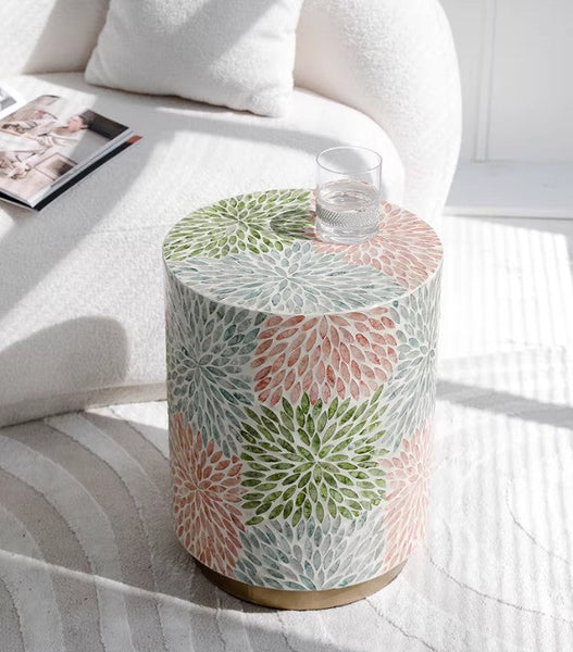Unique Small End Table, Contemporary Small Sofa Side Table, Portable Casual Side Table, Creative Coffee Table, Shell Small Side Table-ArtWorkCrafts.com