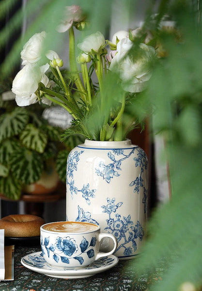 Traditional Tea Cup Set, Porcelain Tea Cups, Floral Tea Cup Set, Classic British Tea Cups, Elegant Tea Cup With Saucer, Ceramic Tea Cup with Saucer, Tea Cup Set, Vintage Tea Cup Set, Modern Ceramic Cups-ArtWorkCrafts.com