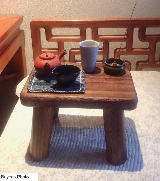 Dining Table Stool, Shoe-changing Stool, Solid Wood low Stool, Paulownia Wood Stool, Children's Wooden Stool, Sofa Stool-ArtWorkCrafts.com