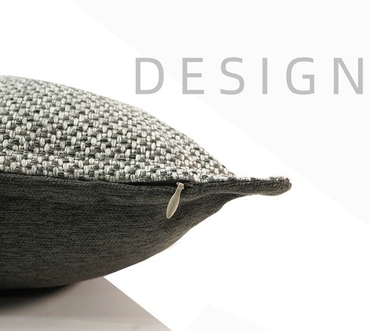 Simple Decorative Throw Pillows, Large Throw Pillow for Interior Design, Large Gray Square Modern Throw Pillows for Couch, Contemporary Modern Sofa Pillows-ArtWorkCrafts.com