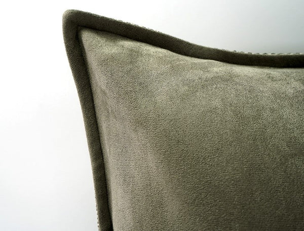 Large Green Square Modern Throw Pillows for Couch, Large Throw Pillow for Interior Design, Contemporary Modern Sofa Pillows, Simple Decorative Throw Pillows-ArtWorkCrafts.com