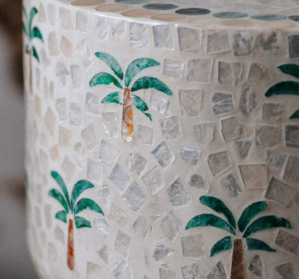 Contemporary Bedside Table, Bedside Small Side Table, Creative Coffee Table, Elegant Small End Table, Modern Side Table, Contemporary Side Table, Portable Casual Side Table, Shell Small Sofa Side Table-ArtWorkCrafts.com