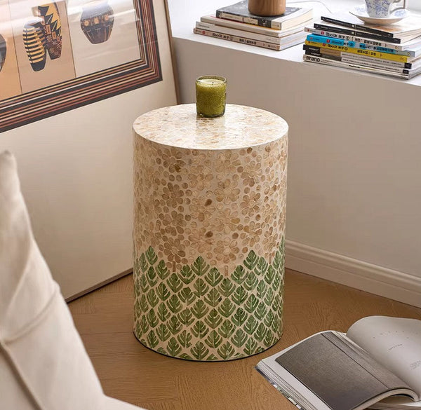 Small End Table, Portable Casual Side Table, Shell Small Sofa Side Table, Modern Side Table, Contemporary Bedside Table, Bedside Small Side Table, Creative Coffee Table, Contemporary Side Table-ArtWorkCrafts.com