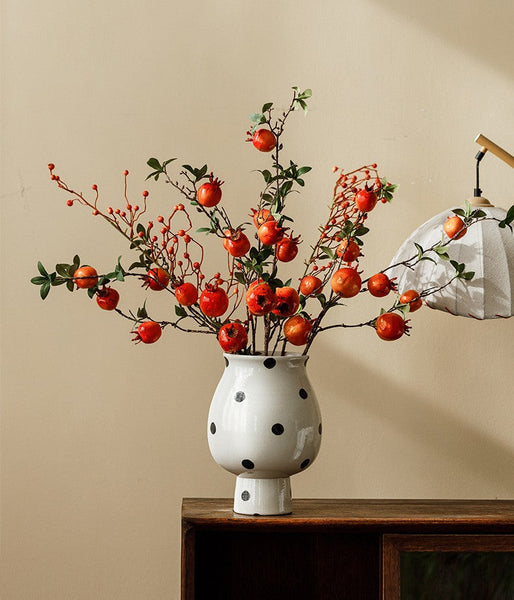 Ceramic Bud Vases, Small Flower Vases on Table, Handmade Water Holding Flower Vase, Modern Porcelain Flower Vases-ArtWorkCrafts.com