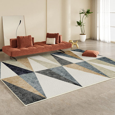 Large Modern Rugs for Bedroom, Modern Rugs for Dining Room, Simple Large Modern Rugs for Living Room, Abstract Geometric Modern Rugs-ArtWorkCrafts.com
