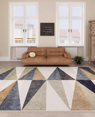 Simple Large Modern Rugs for Living Room, Abstract Geometric Modern Rugs,Large Modern Rugs for Bedroom, Modern Rugs for Dining Room-ArtWorkCrafts.com