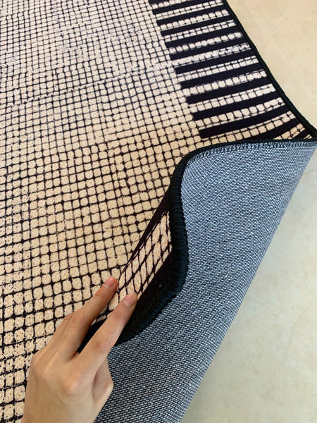Unique Modern Rugs for Dining Room, Large Abstract Geometric Modern Rugs, Bedroom Modern Rugs, Living Room Contemporary Modern Rugs-ArtWorkCrafts.com