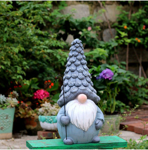 Garden Figure Sculpture Statues, Gnome Statue for Garden Ornaments, Garden Decoration Ideas, Villa Courtyard Decor, Outdoor Garden Decoration-ArtWorkCrafts.com