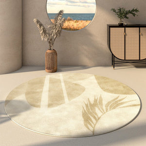 Modern Runner Rugs for Entryway, Circular Modern Rugs under Coffee Table, Bathroom Washable Modern Rugs, Round Contemporary Modern Rugs in Bedroom-ArtWorkCrafts.com