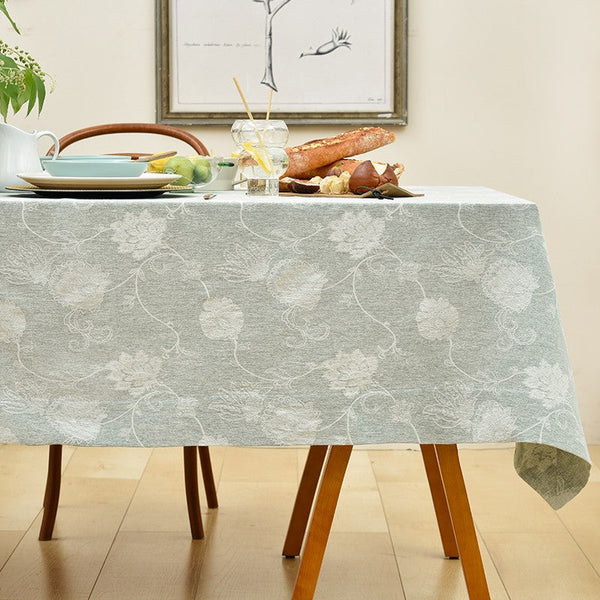 Large Rectangle Tablecloth for Dining Room Table, Country Farmhouse Tablecloth, Square Tablecloth for Round Table, Rustic Table Covers for Kitchen-ArtWorkCrafts.com