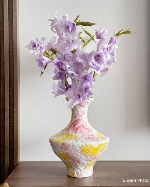 Handmade Water Holding Flower Vases, Modern Bouquet Flower Vases, Centerpiece on Dining Table, Large Flower Vase on Table, Pottery Flower Vases-ArtWorkCrafts.com