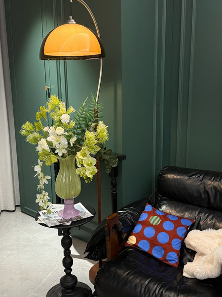 Centerpiece Contemporary Vases on Table, Modern Glass Vase for Flowers, Mid Century Glass Vases, Handmade Modern Vases for Living Room, Unique Decorative Glass Vase-ArtWorkCrafts.com