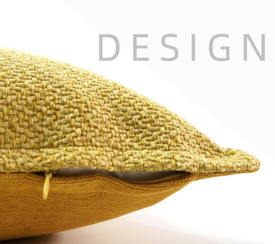 Large Yellow Square Modern Throw Pillows for Couch, Contemporary Modern Sofa Pillows, Simple Decorative Throw Pillows, Large Throw Pillow for Interior Design-ArtWorkCrafts.com