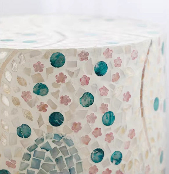 Unique Small End Table, Portable Casual Side Table, Creative Coffee Table, Contemporary Small Sofa Side Table, Shell Small Side Table-ArtWorkCrafts.com