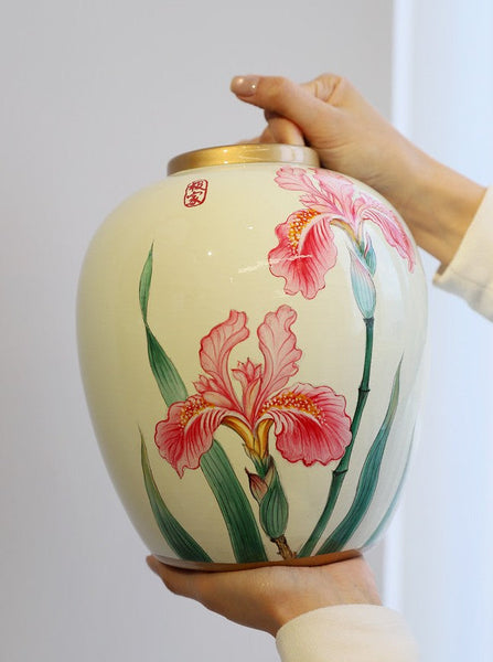 Large Flower Vases on Dining Table, Porcelain Flower Vases, Centerpiece Ceramic Bouquet Vases, Handmade Modern Flower Vase-ArtWorkCrafts.com