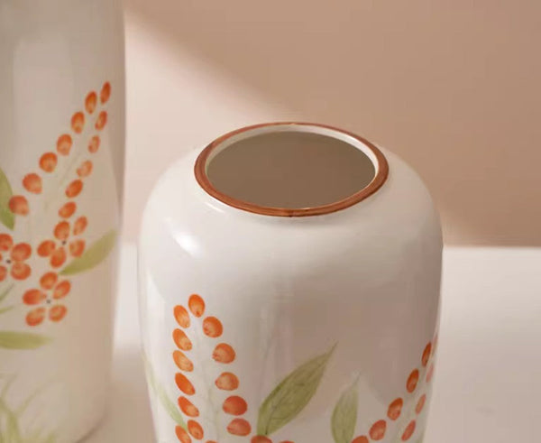 Dining Table Centerpiece, Ceramic Bouquet Vases, Porcelain Flower Vases, Large Flower Vases on Table, Handmade Water Holding Flower Vase-ArtWorkCrafts.com