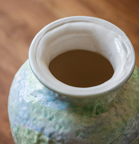 Modern Porcelain Flower Vases, Handmade Water Holding Flower Vases, Centerpiece on Dining Table, Ceramic Bouquet Vases, Flower Vases on Table-ArtWorkCrafts.com