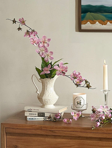 Ceramic Bud Vases, Small Flower Vases on Table, Rustic Porcelain Flower Vases, Handmade Water Holding Flower Vases-ArtWorkCrafts.com