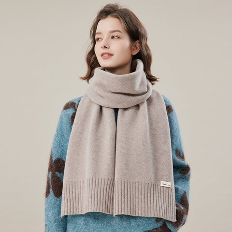 Fashion Designer Scarf, Cold Weather Scarf, Wool Scarf for Women, Casual Scarf for Women, Modern Winter Scarf, Soft Cashmere Scarf for Women-ArtWorkCrafts.com