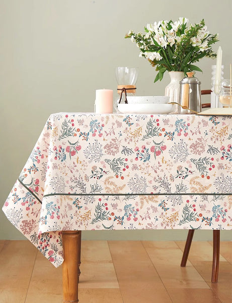 Large Rectangle Tablecloth for Dining Room Table, Rustic Table Covers for Kitchen, Country Farmhouse Tablecloth, Square Tablecloth for Round Table-ArtWorkCrafts.com