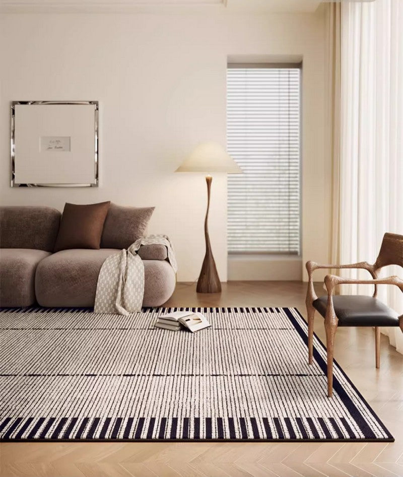 Unique Modern Rugs for Dining Room, Large Abstract Geometric Modern Rugs, Bedroom Modern Rugs, Living Room Contemporary Modern Rugs-ArtWorkCrafts.com