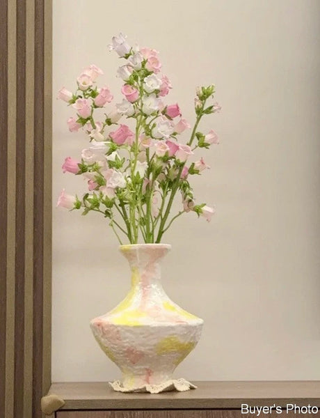 Handmade Water Holding Flower Vases, Modern Bouquet Flower Vases, Centerpiece on Dining Table, Large Flower Vase on Table, Pottery Flower Vases-ArtWorkCrafts.com