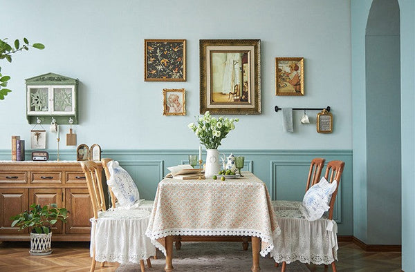 Modern Tablecloth for Home Decoration, Large Square Tablecloth for Round Table, Extra Large Rectangle Tablecloth for Dining Room Table-ArtWorkCrafts.com