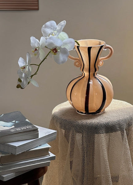 Creative Modern Vases for Living Room, Flower Vases on Table, Modern Glass Flower Vases, Glass Flower Vases, Handmade Glass Bud Vases-ArtWorkCrafts.com