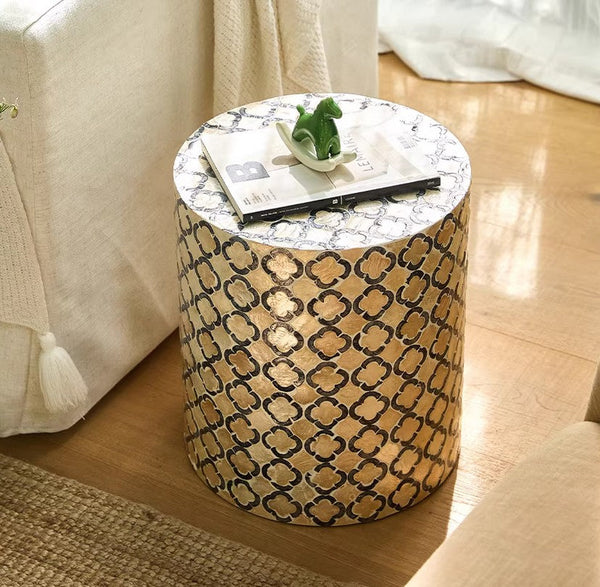 Modern Side Table, Small End Table, Portable Casual Side Table, Shell Small Sofa Side Table, Contemporary Bedside Table, Bedside Small Side Table, Creative Coffee Table, Contemporary Side Table-ArtWorkCrafts.com