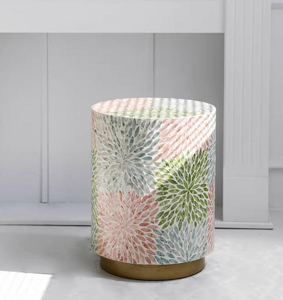 Unique Small End Table, Contemporary Small Sofa Side Table, Portable Casual Side Table, Creative Coffee Table, Shell Small Side Table-ArtWorkCrafts.com