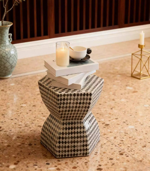 Modern Side Table, Bedside Small Side Table, Contemporary Bedside Table, Small End Table, Shell Small Sofa Side Table, Portable Casual Side Table, Creative Coffee Table, Contemporary Side Table-ArtWorkCrafts.com